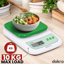 Precision Digital Kitchen Scale – 10kg Electronic Food Weighing Scale for Baking & Fitness