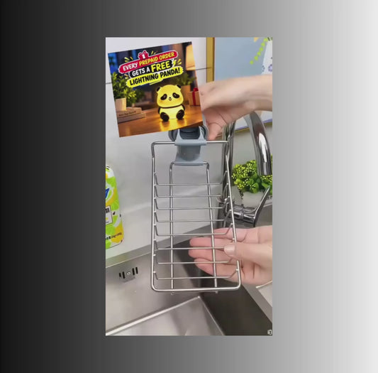 Stainless Steel Faucet Sponge Holder Storage Rack