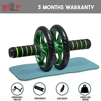 MCP AB Roller/ ABS Carver With Thick Knee Pad For Abdominal Workout ( 2 Wheel)